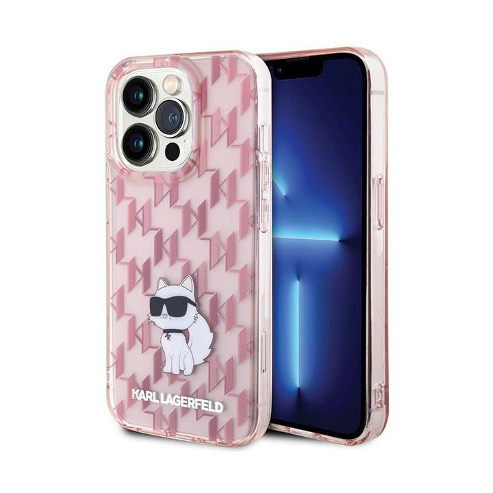 Karl Lagerfeld KLHCP15LHNCMKLP iPhone 15 Pro 6.1" różowy/pink hardcase Monogram Choupette na NearMe.pl