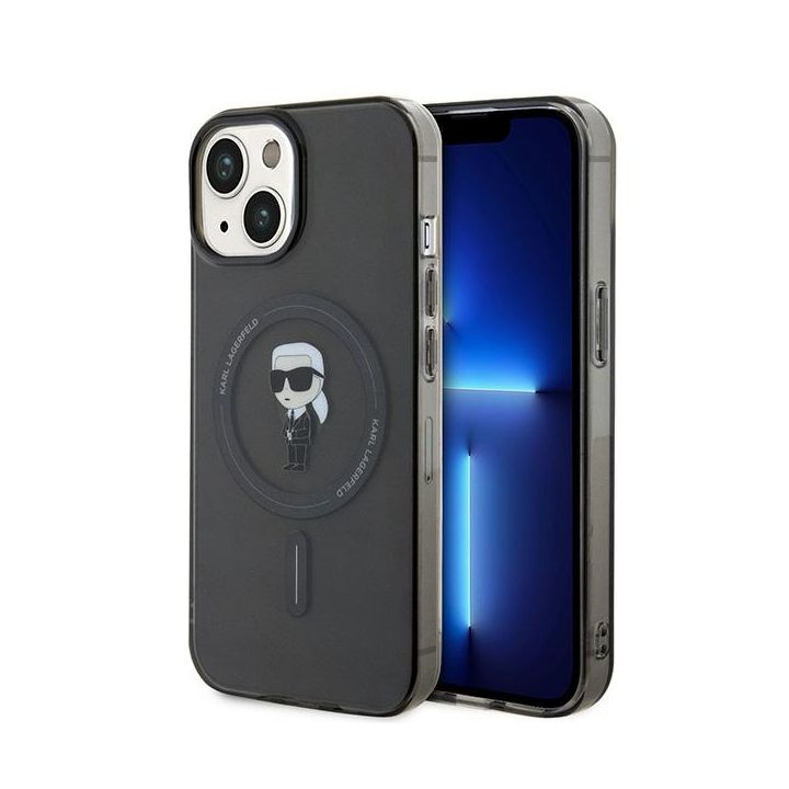 Karl Lagerfeld KLHMP15SHFCKNOK iPhone 15 / 14 / 13 6.1" czarny/black hardcase IML Ikonik MagSafe na NearMe.pl