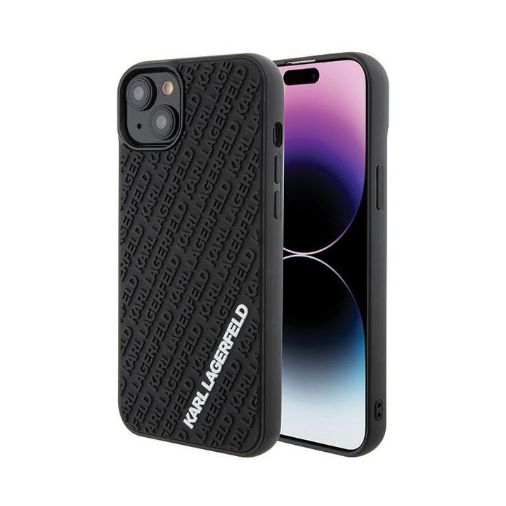 Karl Lagerfeld KLHCP15M3DMKRLK iPhone 15 Plus / 14 Plus 6.7" czarny/black hardcase 3D Rubber Multi Logo na NearMe.pl