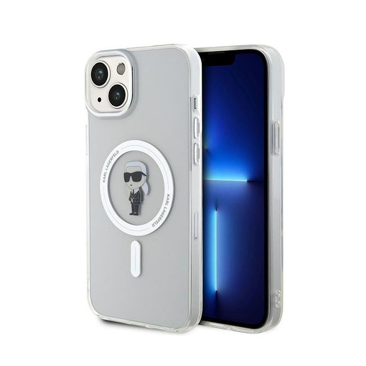 Karl Lagerfeld KLHMP15MHFCKNOT iPhone 15 Plus / 14 Plus 6.7" transparent hardcase IML Ikonik MagSafe na NearMe.pl