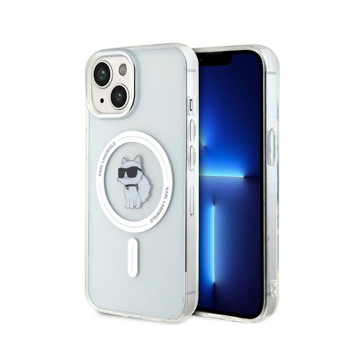 Karl Lagerfeld KLHMP15SHFCCNOT iPhone 15 / 14 / 13 6.1" transparent hardcase IML Choupette MagSafe na NearMe.pl