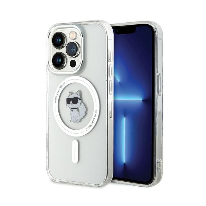 Karl Lagerfeld KLHMP15LHFCCNOT iPhone 15Pro 6.1" transparent hardcase IML Choupette MagSafe na NearMe.pl