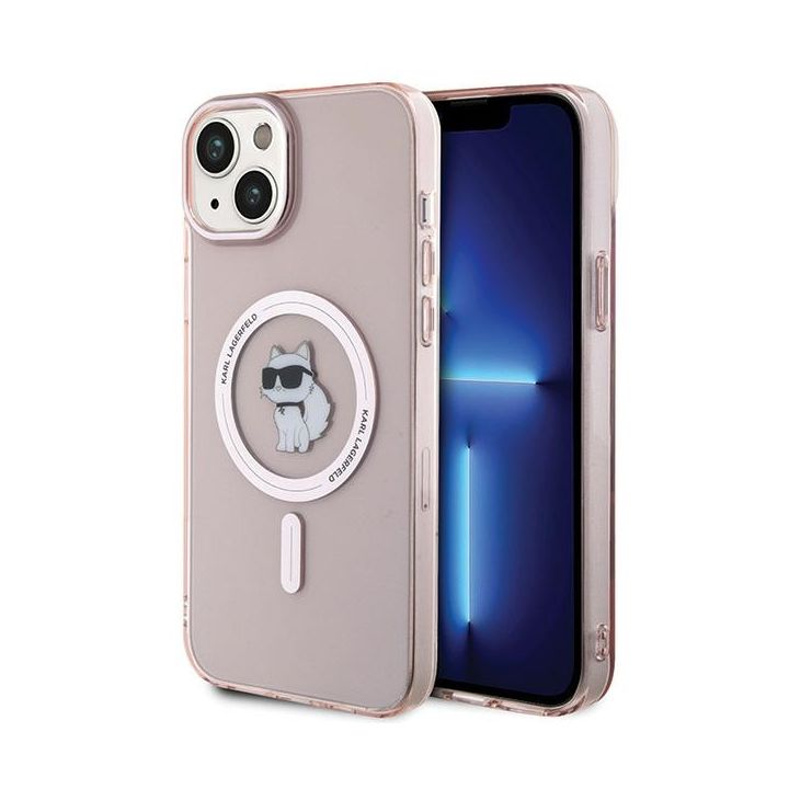 Karl Lagerfeld KLHMP15MHFCCNOP iPhone 15Plus / 14 Plus 6.7" różowy/pink hardcase IML Choupette MagSafe na NearMe.pl