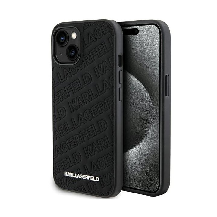 Karl Lagerfeld KLHCP15SPQKPMK iPhone 15 / 14 / 13 6.1" czarny/black hardcase Quilted K Pattern na NearMe.pl