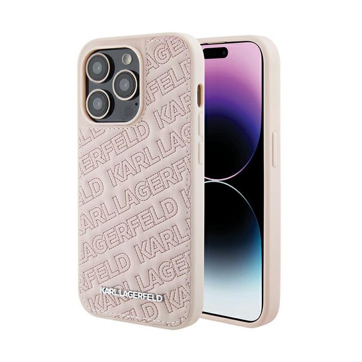 Karl Lagerfeld KLHCP15LPQKPMP iPhone 15 Pro 6.1" różowy/pink hardcase Quilted K Pattern na NearMe.pl