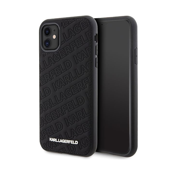 Karl Lagerfeld KLHCN61PQKPMK iPhone 11 / Xr 6.1" czarny/black hardcase Quilted K Pattern na NearMe.pl