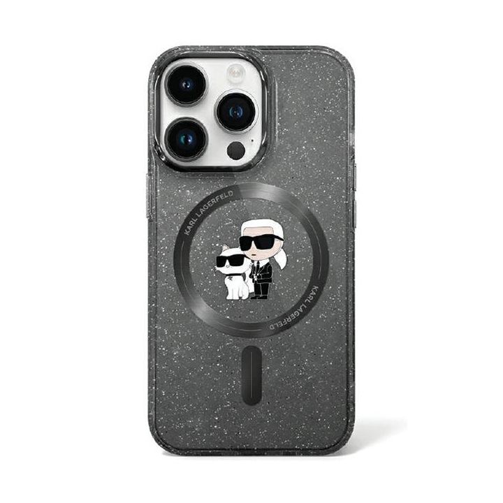 Karl Lagerfeld KLHMN61HGKCNOK iPhone 11 / Xr 6.1" czarny/black hardcase Karl&Choupette Glitter MagSafe na NearMe.pl