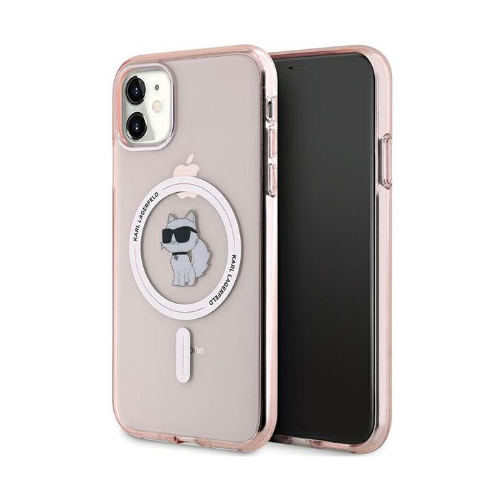Karl Lagerfeld KLHMN61HFCCNOP iPhone 11 / Xr 6.1" różowy/pink hardcase IML Choupette MagSafe na NearMe.pl