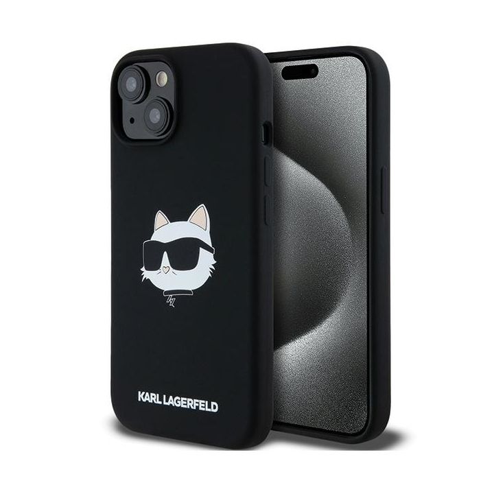 Karl Lagerfeld KLHMP15SSCHPPLK iPhone 15 / 14 / 13 6.1" czarny/black hardcase Silicone Choupette Head MagSafe na NearMe.pl