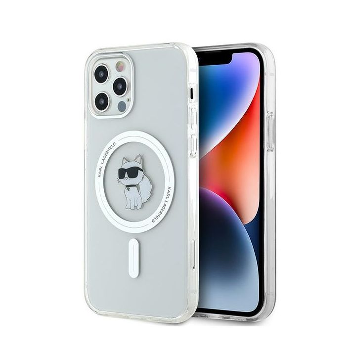 Karl Lagerfeld KLHMP12MHFCCNOT iPhone 12/12 Pro 6.1" przezroczysty/transparent hardcase IML Choupette MagSafe na NearMe.pl