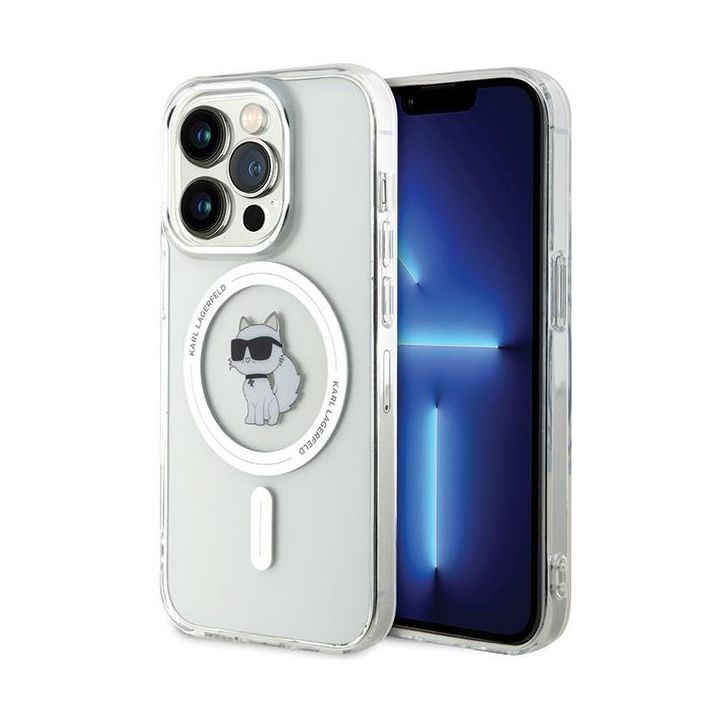 Karl Lagerfeld KLHMP13XHFCCNOT iPhone 13 Pro Max 6.7" transparent hardcase IML Choupette MagSafe na NearMe.pl