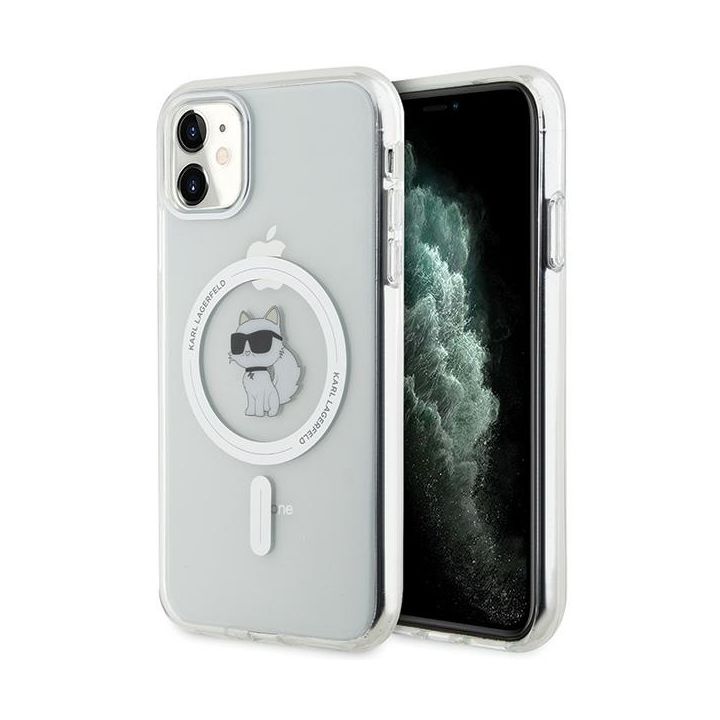 Karl Lagerfeld KLHMN61HFCCNOT iPhone 11 /Xr przezroczysty/transparent hardcase IML Choupette MagSafe na NearMe.pl