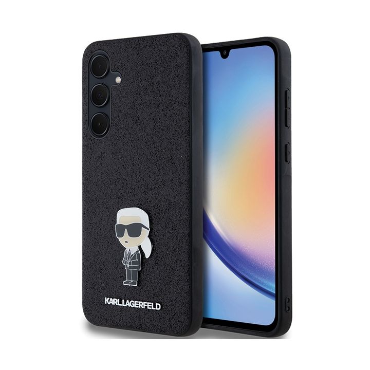 Karl Lagerfeld KLHCSA35GKNPSK A35 A356 czarny/black hardcase Fixed Glitter Ikonik Logo Metal Pin na NearMe.pl