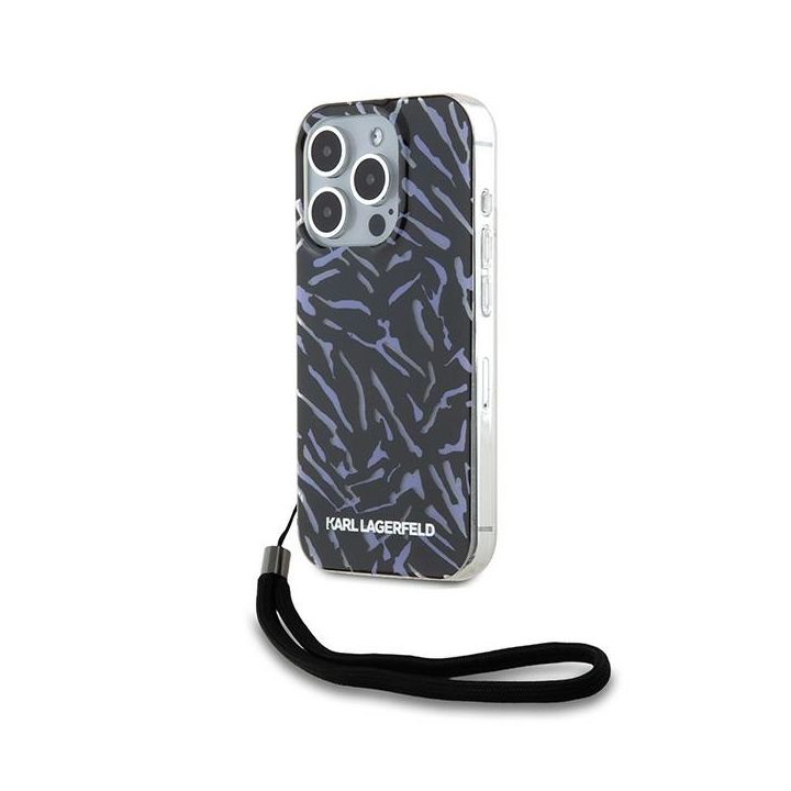Karl Lagerfeld KLHCP15XHZBPKCCU iPhone 15 Pro Max 6.7" fioletowy/purple Zebra With Cord na NearMe.pl