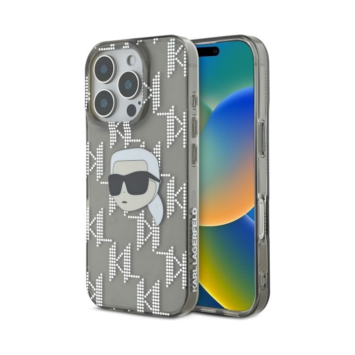 Karl Lagerfeld KLHCP16LHKLPKHK iPhone 16 Pro 6.3" czarny/black hardcase IML Karl Head Electroplated na NearMe.pl