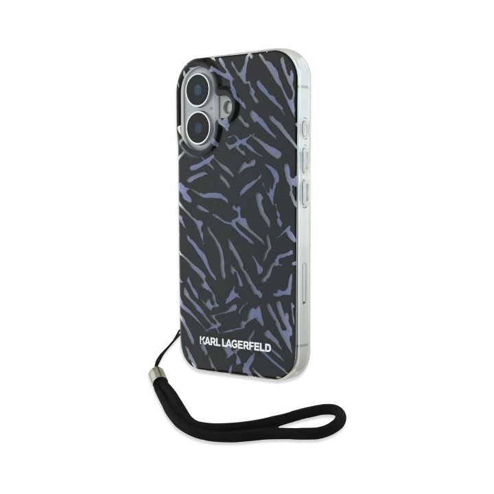 Karl Lagerfeld KLHCP16SHZBPKCCU iPhone 16 6.1" fioletowy/purple Zebra With Cord na NearMe.pl