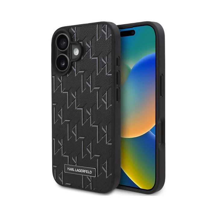 Karl Lagerfeld KLHMP16SPKHPORPK iPhone   16 6.1" czarny/black hardcase Hot Stamp Magsafe na NearMe.pl