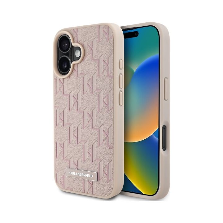Karl Lagerfeld KLHMP16SPKHPORPP iPhone16 6.1" różowy/pink hardcase Hot Stamp Magsafe na NearMe.pl