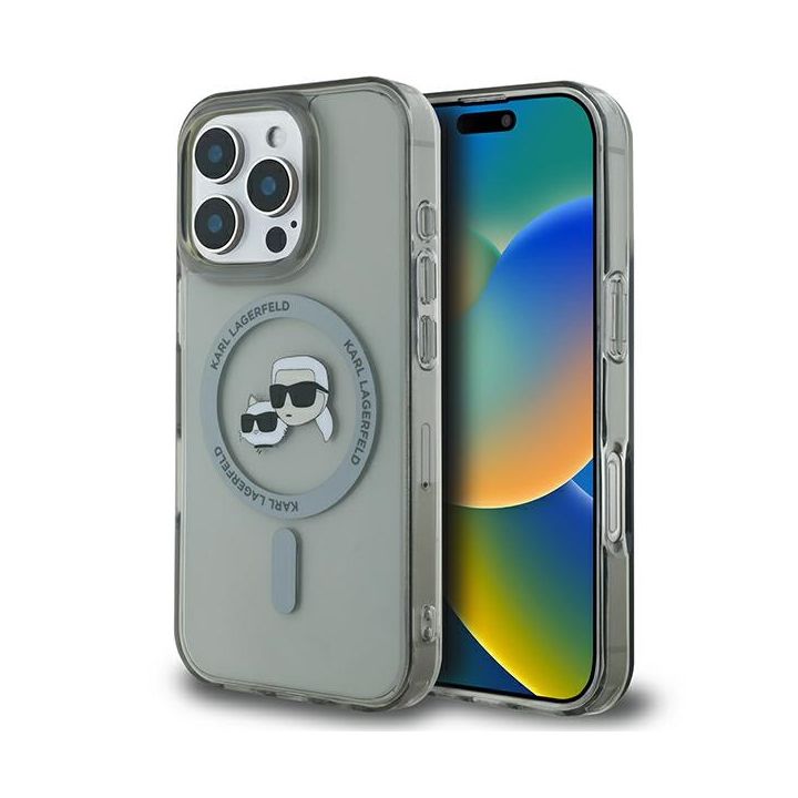 Karl Lagerfeld KLHMP16XHLSKCK iPhone 16 Pro Max 6.9" czarny/black hardcase IML Metal Karl&Choupette Head MagSafe na NearMe.pl