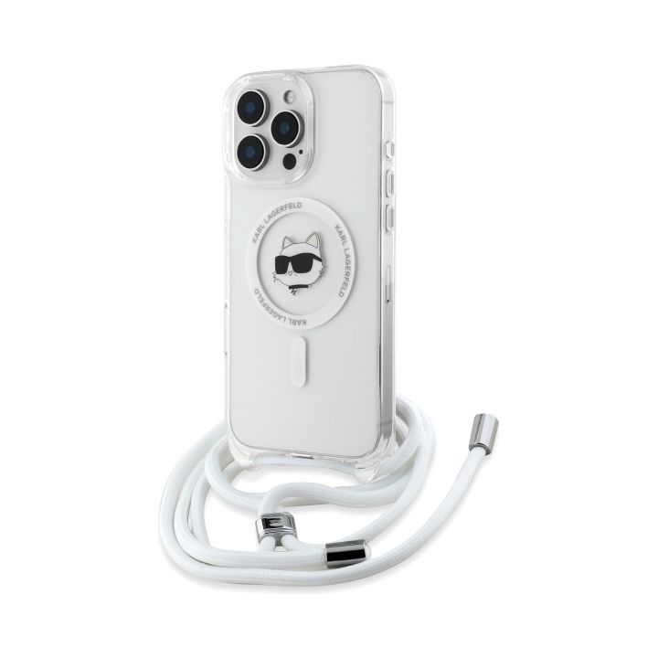 Karl Lagerfeld KLHMP16XHCCHNT iPhone 16 Pro Max 6.9" hardcase transparent IML Choupette Head & Cord Magsafe na NearMe.pl
