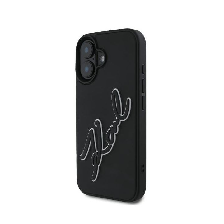 Karl Lagerfeld KLHCP16S3DRKSDLK iPhone 16 6.1" czarny/black hardcase 3D Rubber Signature na NearMe.pl
