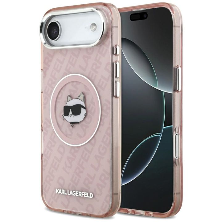 Etui Karl Lagerfeld IML Choupette Head   Logo MagSafe do iPhone Air różowy na NearMe.pl