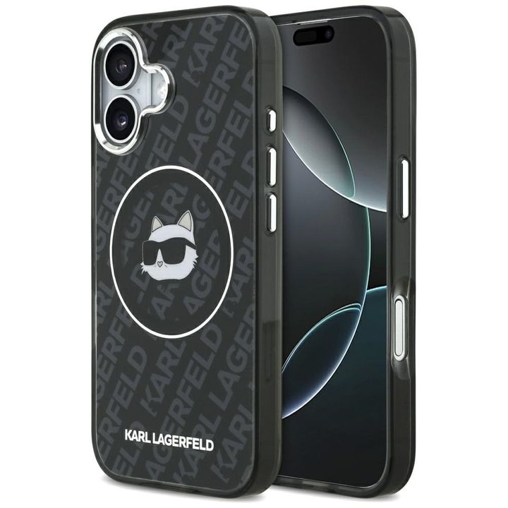 Etui Karl Lagerfeld IML Choupette Head   Logo MagSafe do iPhone 17 czarny na NearMe.pl