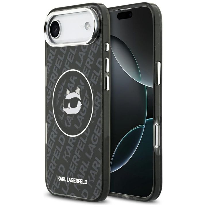 Etui Karl Lagerfeld IML Choupette Head   Logo MagSafe do iPhone Air czarny na NearMe.pl