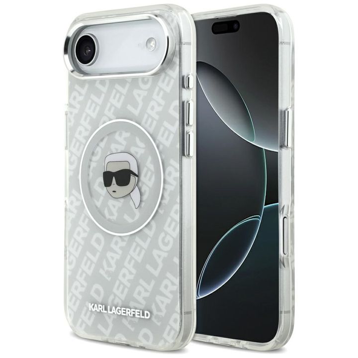 Etui Karl Lagerfeld IML Karl Head Logo   MagSafe do iPhone Air szary na NearMe.pl