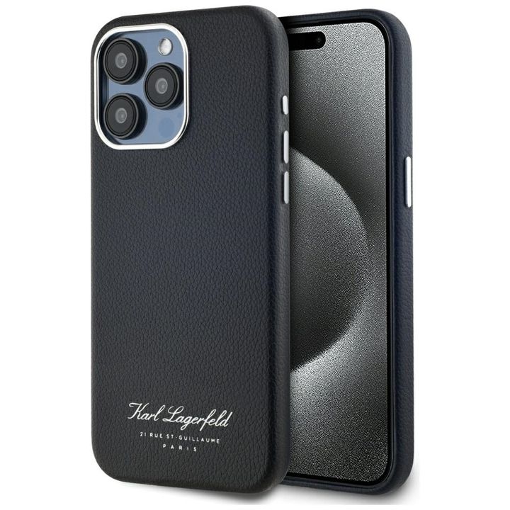 Etui Karl Lagerfeld hotel RSG do iPhone 15 Pro czarny na NearMe.pl