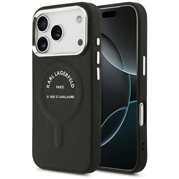 Etui Karl Lagerfeld Karl RSG Logo        MagSafe do iPhone 17 Pro Max czarny na NearMe.pl