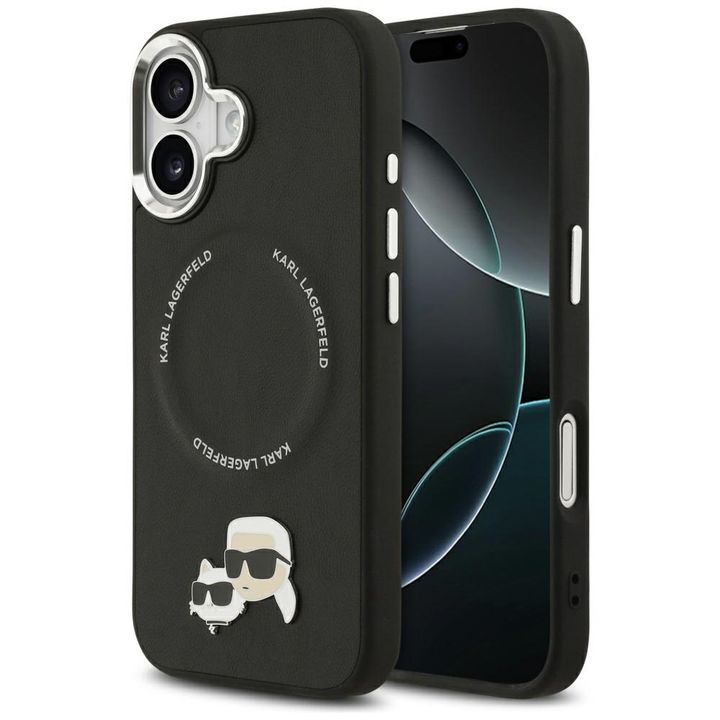 Etui Karl Lagerfeld Karl & Choupette     Pins MagSafe do iPhone 17 czarny na NearMe.pl
