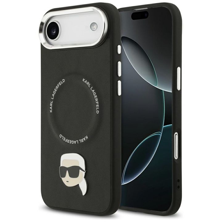 Etui Karl Lagerfeld Karl Pin MagSafe do  iPhone Air czarny na NearMe.pl