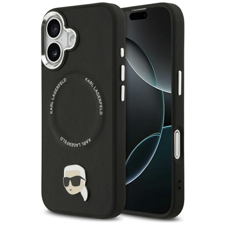 Etui Karl Lagerfeld Karl Pin MagSafe do  iPhone 17 czarny na NearMe.pl