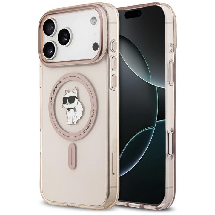 Etui Karl Lagerfeld IML Choupette        MagSafe do iPhone 17 Pro Max różowy na NearMe.pl