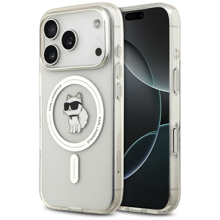 Etui Karl Lagerfeld IML Choupette        MagSafe do iPhone 17 Pro przezroczysty na NearMe.pl