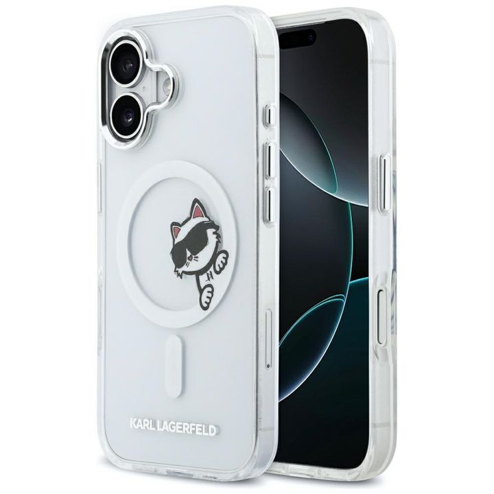 Etui Karl Lagerfeld IML Peekaboo MagSafe do iPhone 17 transparent na NearMe.pl