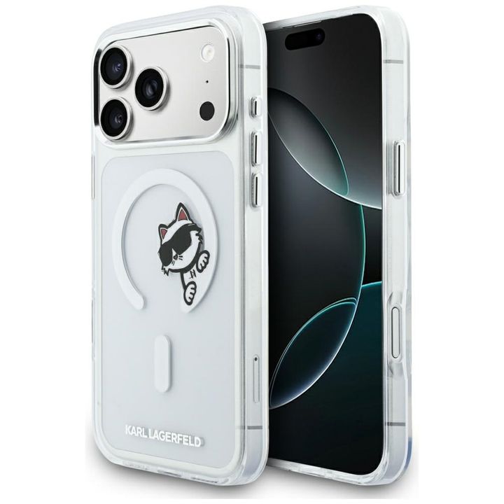 Etui Karl Lagerfeld IML Peekaboo MagSafe do iPhone 17 Pro Max transparent na NearMe.pl