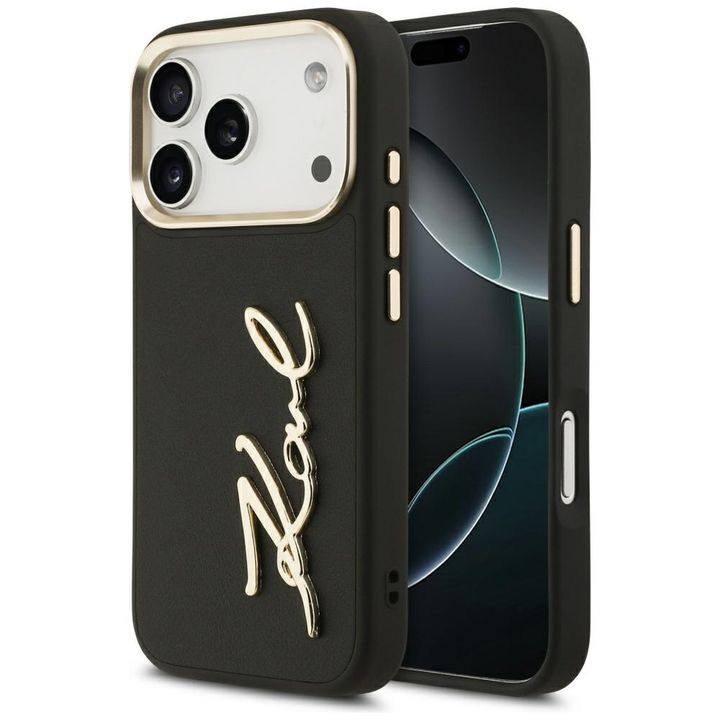 Etui Karl Lagerfeld Karl Script Logo do  iPhone 17 Pro czarny na NearMe.pl