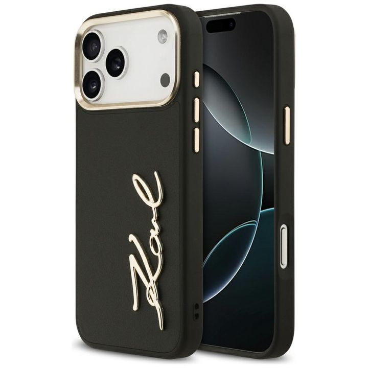 Etui Karl Lagerfeld Karl Script Logo do  iPhone 17 Pro Max czarny na NearMe.pl