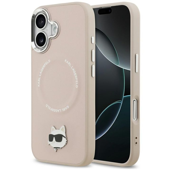 Etui Karl Lagerfeld Choupette Pin        MagSafe do iPhone 17 różowy na NearMe.pl