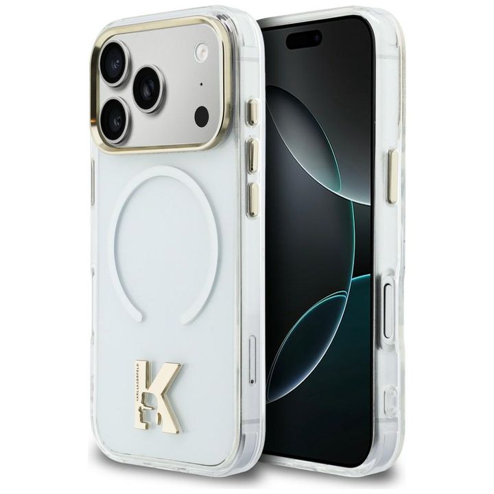 Etui Karl Lagerfeld IML K Head Logo      MagSafe do iPhone 17 Pro przezroczysty na NearMe.pl
