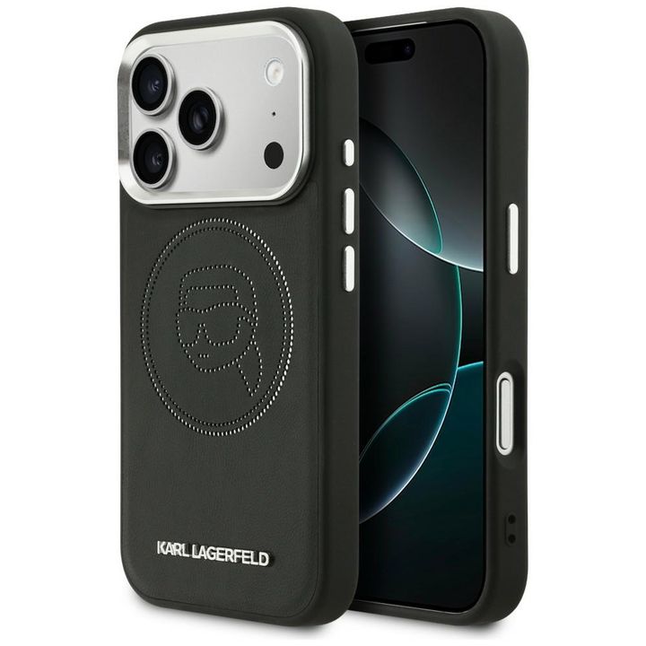 Etui Karl Lagerfeld K Head Point Logo    MagSafe do iPhone 17 Pro Max czarny na NearMe.pl