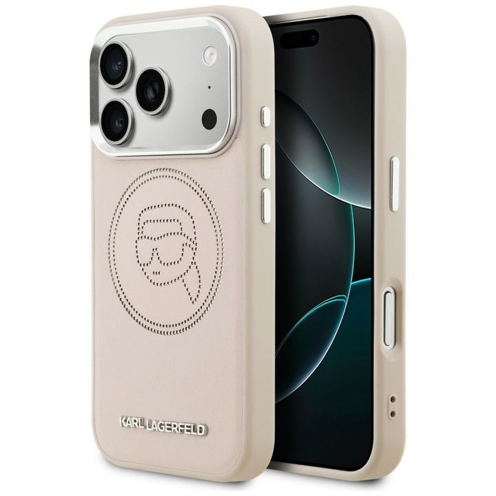 Etui Karl Lagerfeld K Head Point Logo    MagSafe do iPhone 17 Pro Max różowy na NearMe.pl