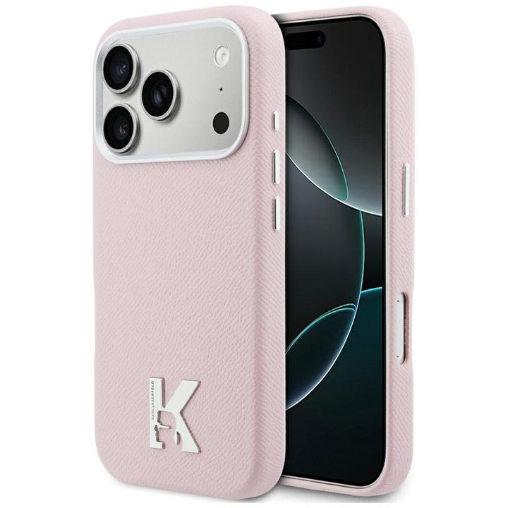 Etui Karl Lagerfeld Karl Head Logo MagSafe do iPhone 17 Pro Max różowy na NearMe.pl