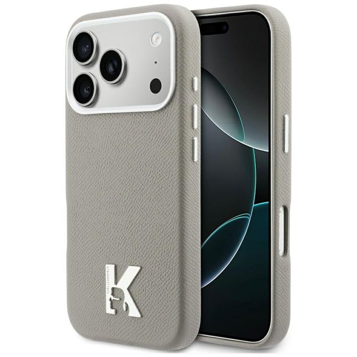 Etui Karl Lagerfeld Karl Head Logo       MagSafe do iPhone 17 Pro Max szary na NearMe.pl