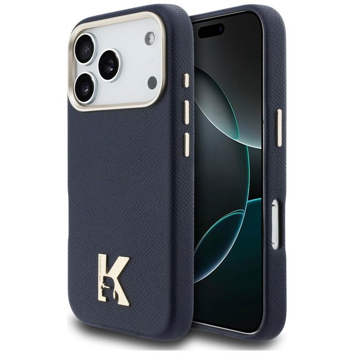 Etui Karl Lagerfeld Karl Head Logo       MagSafe do iPhone 17 Pro niebieski na NearMe.pl