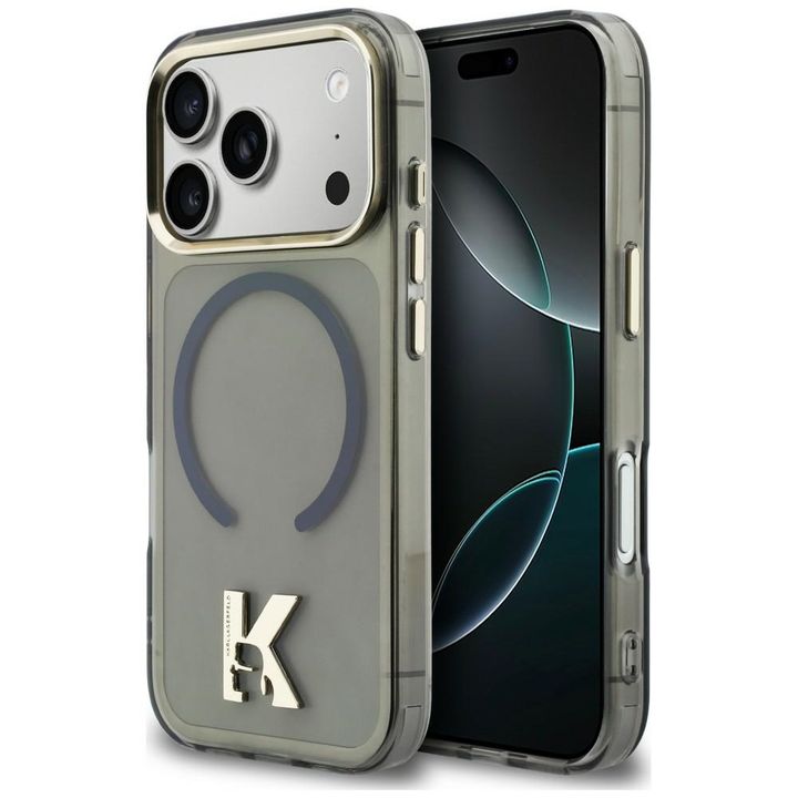 Etui Karl Lagerfeld IML K Head Logo      MagSafe do iPhone 17 Pro Max czarny na NearMe.pl