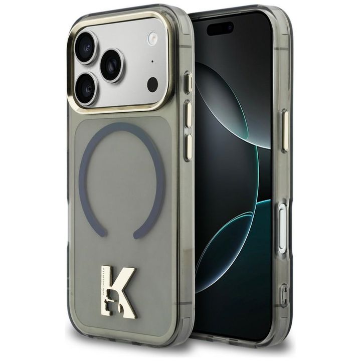Etui Karl Lagerfeld IML K Head Logo      MagSafe do iPhone 17 Pro czarny na NearMe.pl