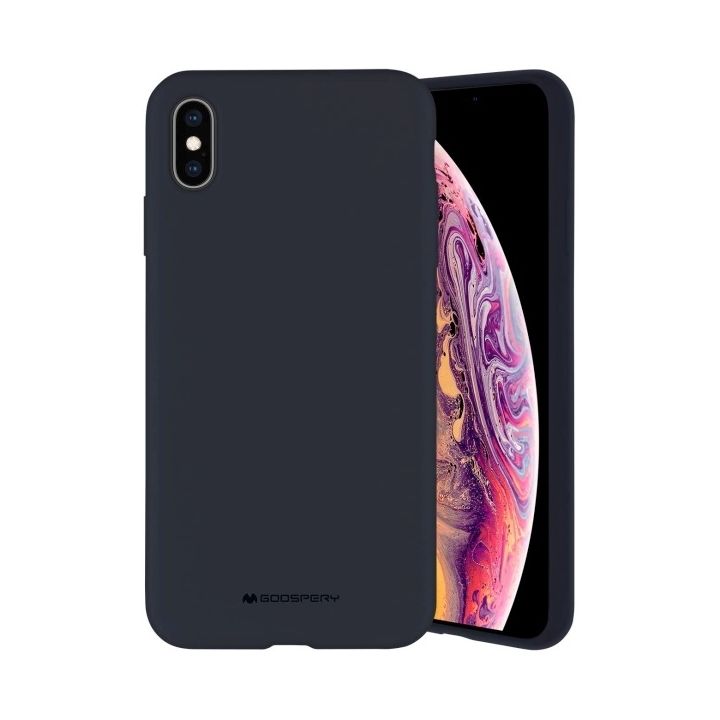 Mercury Silicone iPhone Xs Max granatowy/navy na NearMe.pl